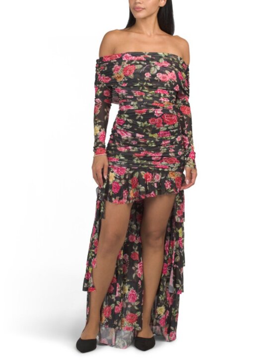 AFRM Dresses & Skirts - AFRM Kellie Ruffle Hi-lo Mini Dress